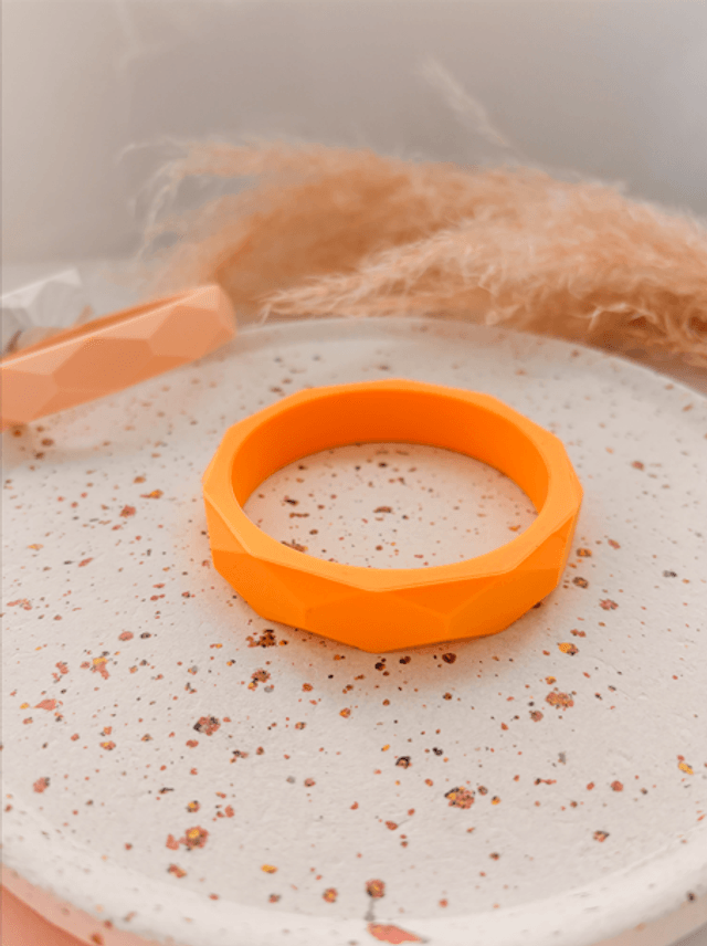 Bracelet jonc diamant en silicone souple 