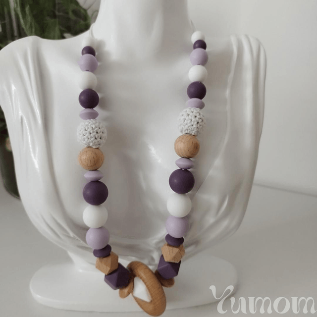 Purple - Collier d'allaitement et de portage 