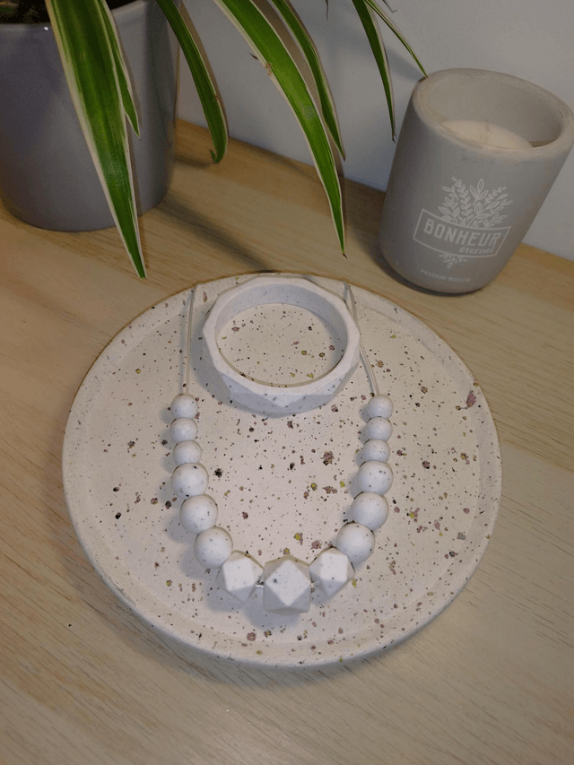 Poussière d'étoiles - Collier d'allaitement, de portage et de dentition en silicone 