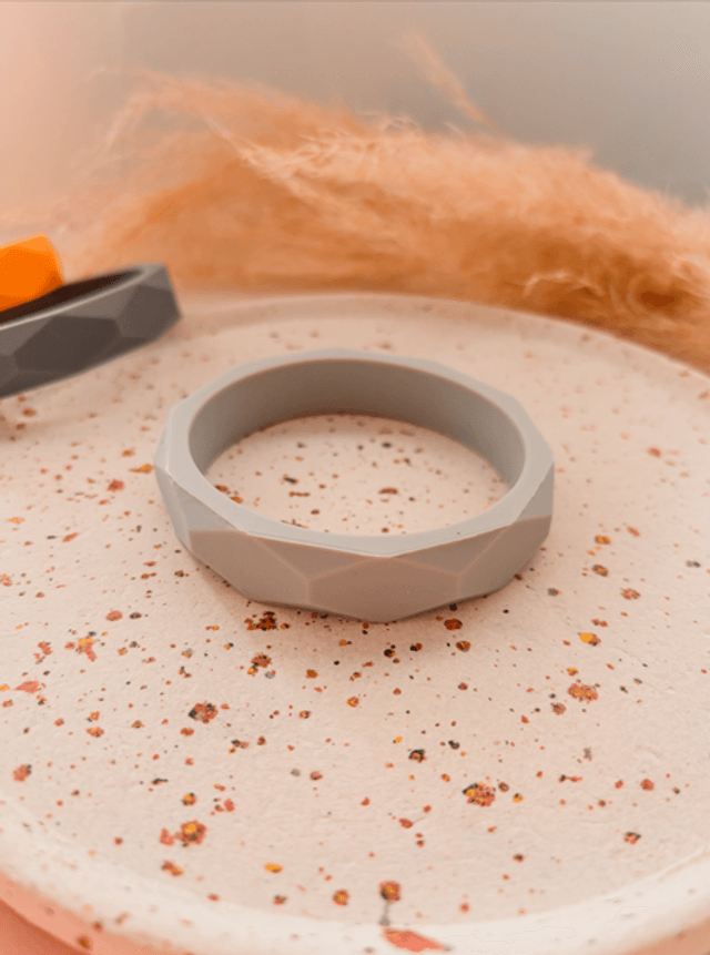 Bracelet jonc diamant en silicone souple 