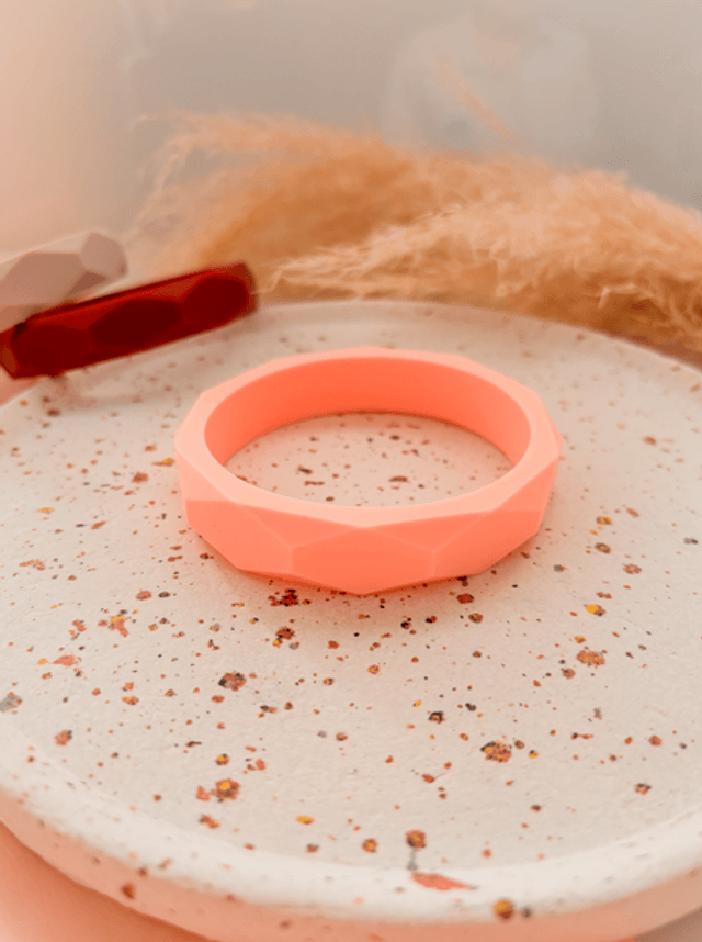 Bracelet jonc diamant en silicone souple 