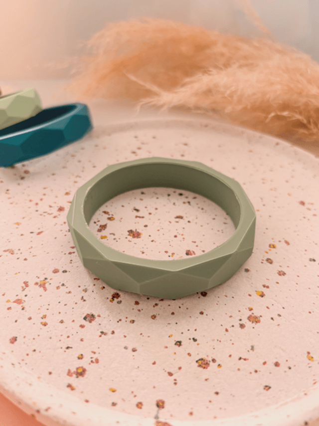 Bracelet jonc diamant en silicone souple 
