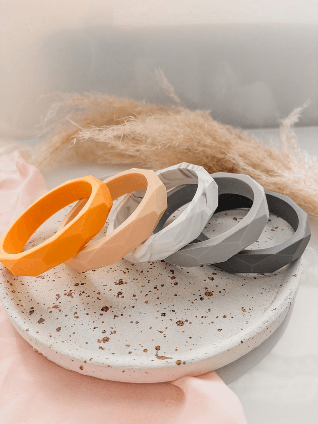 Bracelet jonc diamant en silicone souple 