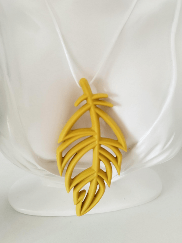 Pendentif PLUME - Collier à mâcher en silicone, TDAH, TSA