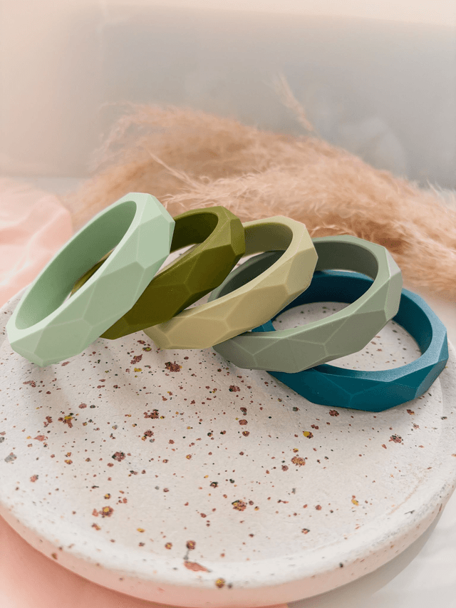 Bracelet jonc diamant en silicone souple 