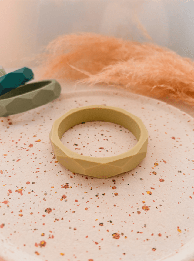 Bracelet jonc diamant en silicone souple 