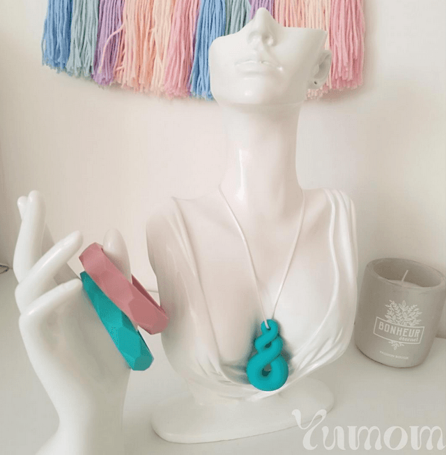 Pendentif Goutte - Collier à mâcher en silicone, TDAH, TSA