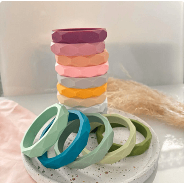 Bracelet jonc diamant en silicone souple 