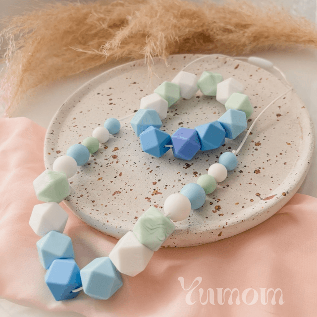 Azur - Collier d&#039;allaitement, de portage et de dention waterproof 